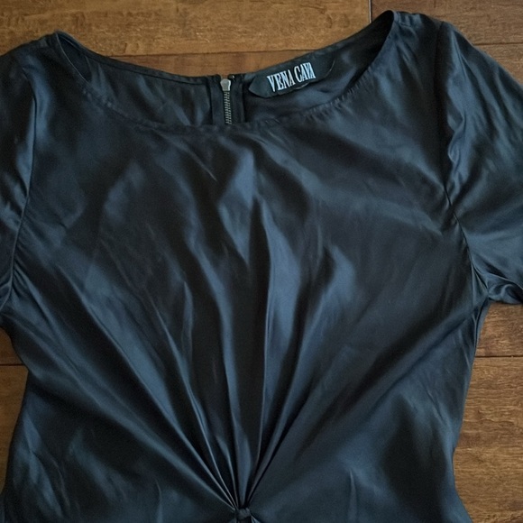 Vena Cava Black Twist Front Dress - Picture 3 of 9